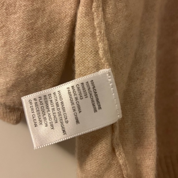 NEW!!! 100% Cashmere V Neck Pullover Melange Sweater - Picture 5 of 5